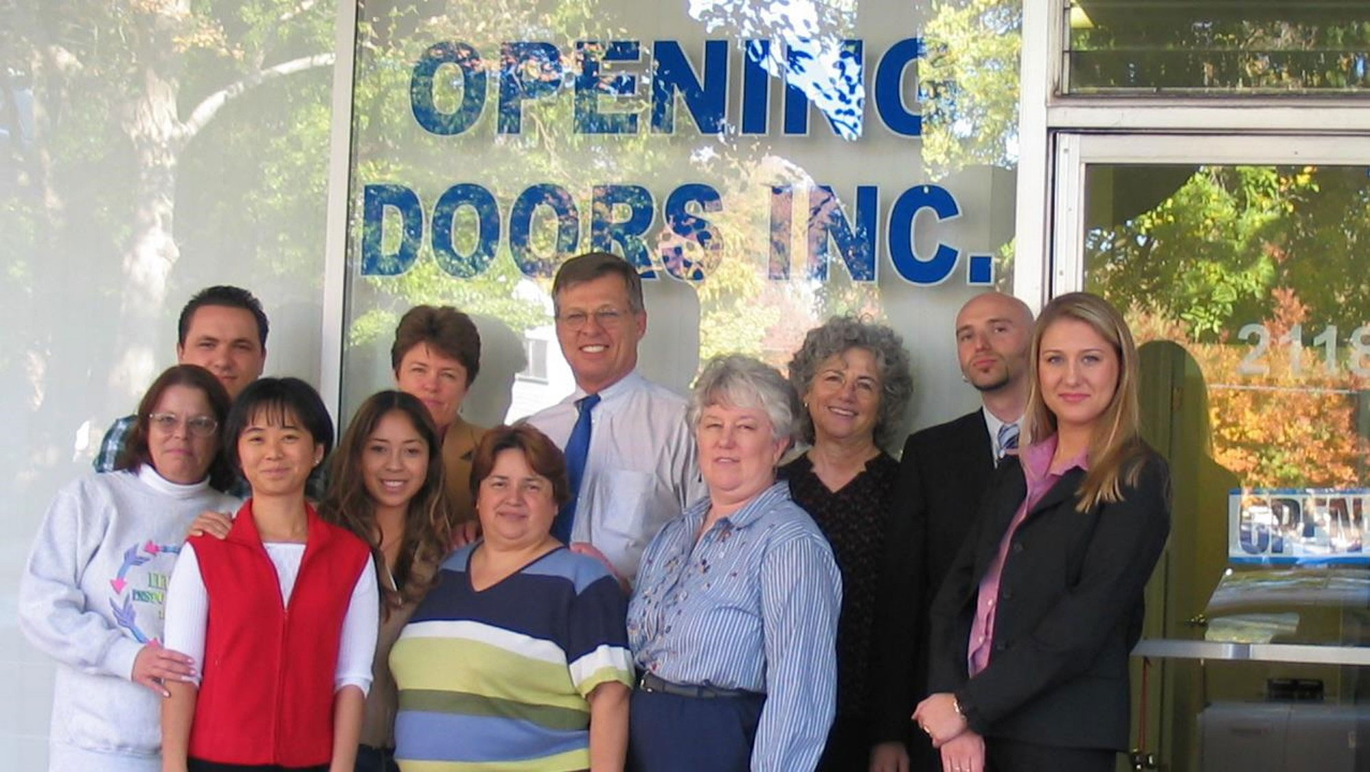 Picture of the Opening Doors Staff when it first opened